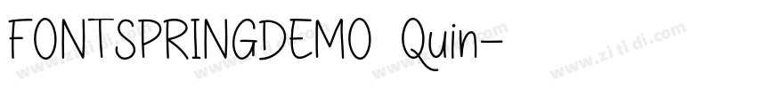 FONTSPRINGDEMO  Quin字体转换